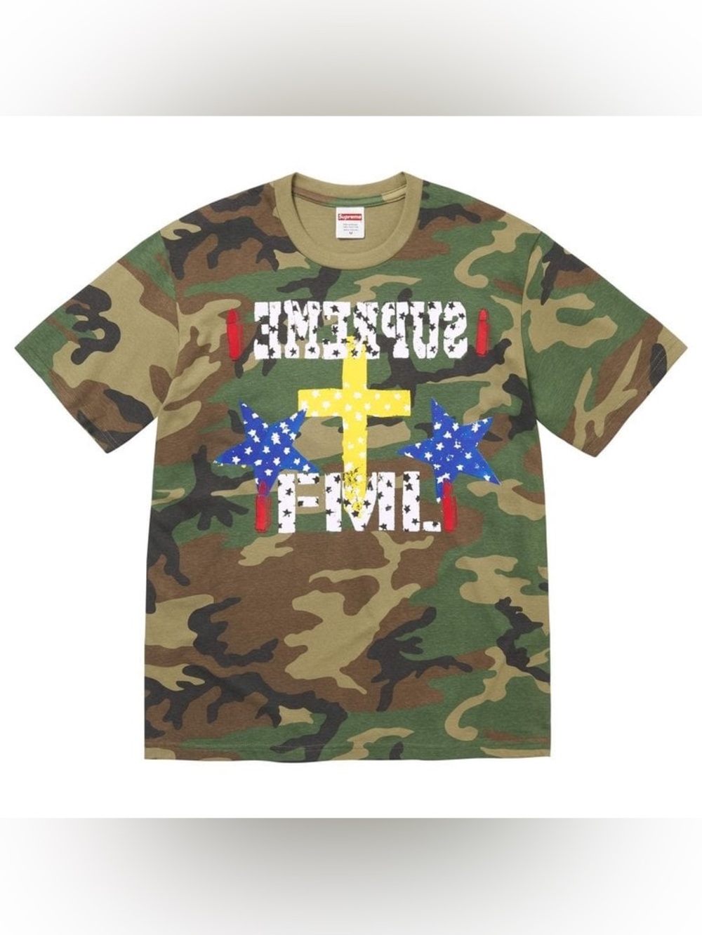 SUPREME Supreme® FML Tee Woodland Camo SS26 Graphic Logo T-Shirt Men’s Size XXL